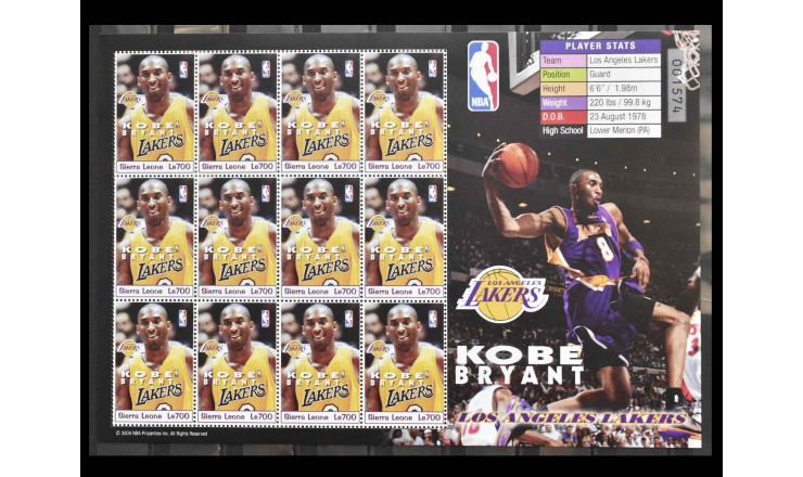 Сьерра-Леоне 2004 г. "Игроки NBA - Коби Брайант"