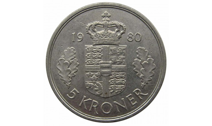 Дания 5 крон 1980 г. Дания 5 крон 1980 г.
