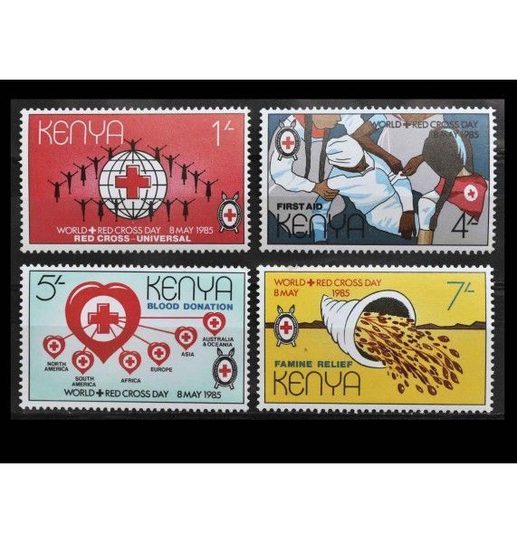Кения 1985 г. "Красный Крест" Кения 1985 г. "Красный Крест"