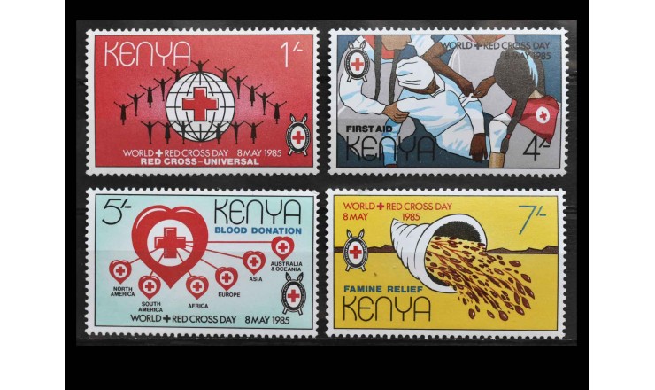 Кения 1985 г. "Красный Крест" 