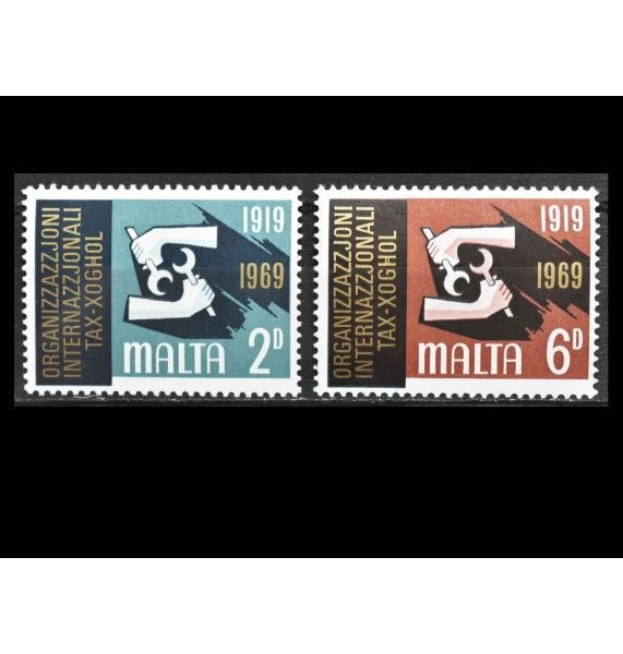 Мальта 1969 г. "50-летие Международной организации труда" Мальта 1969 г. "50-летие Международной организации труда"