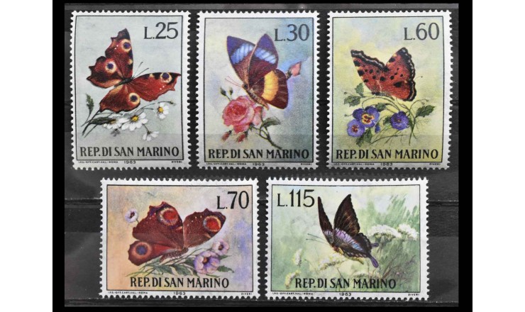 Сан-Марино 1963 г. "Бабочки" 