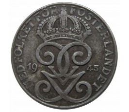 Швеция 2 эре 1945 г. Швеция 2 эре 1945 г.