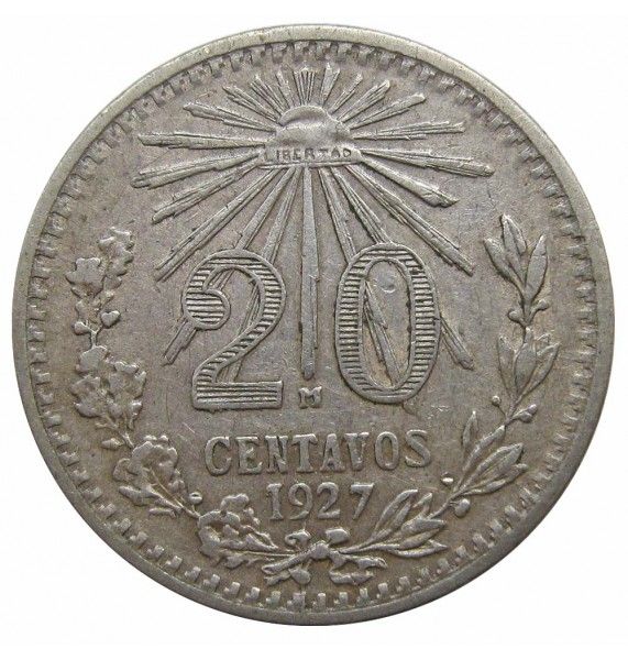 Мексика 20 сентаво 1927 г.
