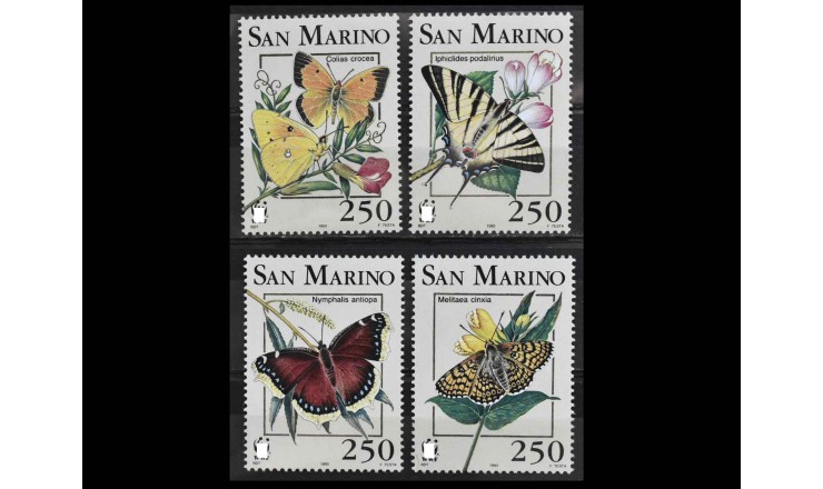Сан-Марино 1993 г. "Бабочки"