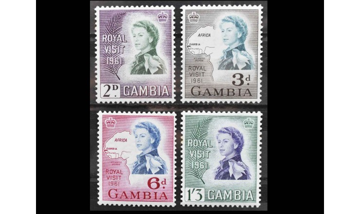 Гамбия 1961 г. "Королевский визит"