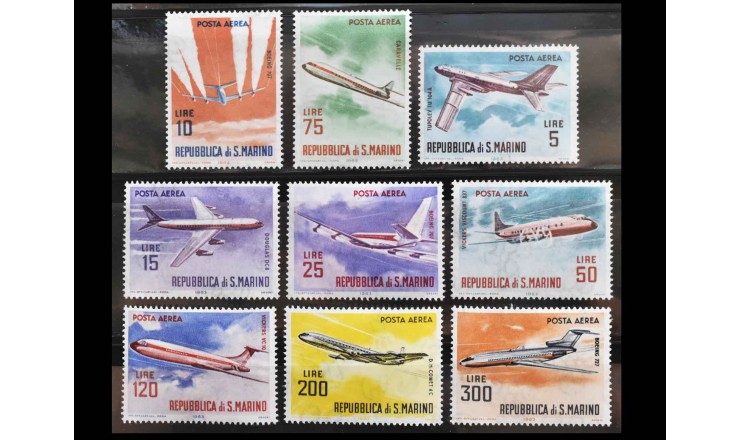 Сан-Марино 1963 г. "Самолеты" 