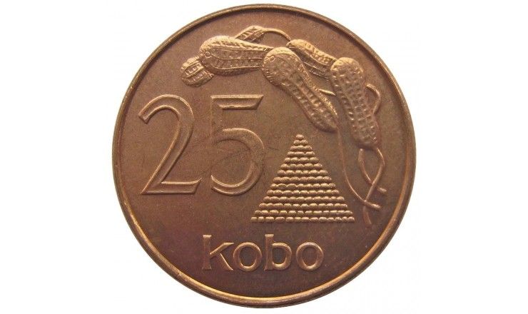 Нигерия 25 кобо 1991 г. Нигерия 25 кобо 1991 г.