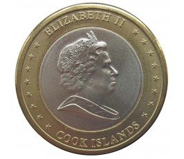 Острова Кука 1 доллар 2010 г. Острова Кука 1 доллар 2010 г.