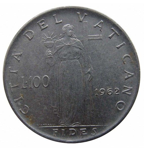 Ватикан 100 лир 1962 г. Ватикан 100 лир 1962 г.