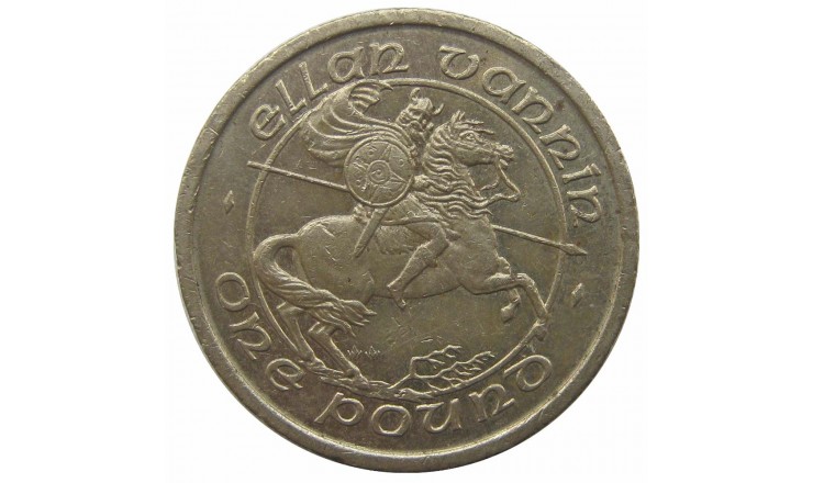 Остров Мэн 1 фунт 1987 г. AA Остров Мэн 1 фунт 1987 г. AA