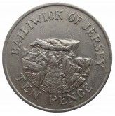 Джерси 10 пенсов 1984 г.
