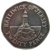 Джерси 20 пенсов 2007 г. 