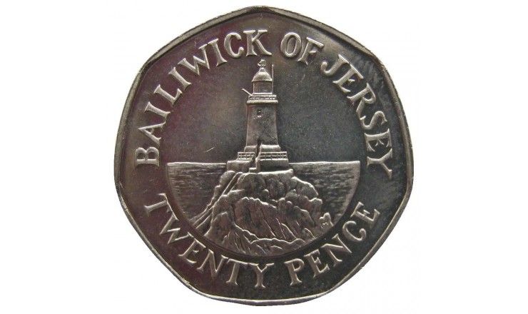 Джерси 20 пенсов 2007 г. Джерси 20 пенсов 2007 г.