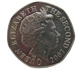 Джерси 20 пенсов 2007 г. Джерси 20 пенсов 2007 г.