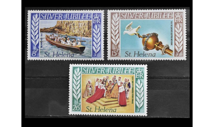 Остров Святой Елены 1977 г. "25 лет правления королевы Елизаветы II"