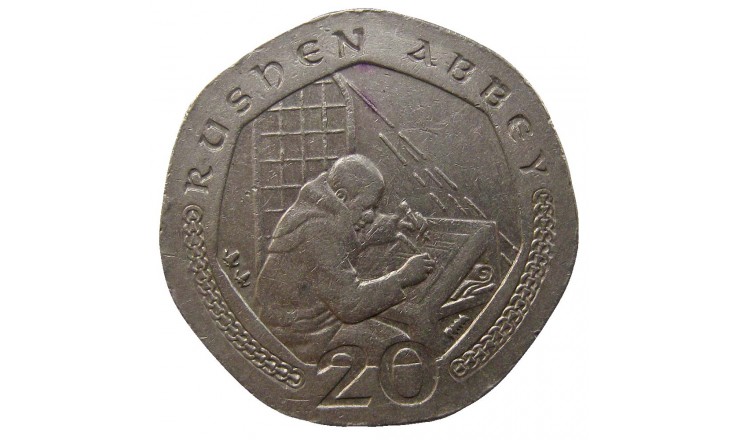 Остров Мэн 20 пенсов 2000 г. AA Остров Мэн 20 пенсов 2000 г. AA