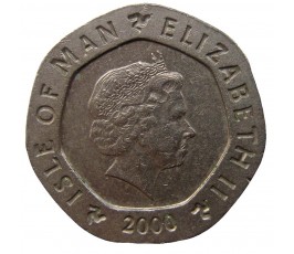 Остров Мэн 20 пенсов 2000 г. AA Остров Мэн 20 пенсов 2000 г. AA