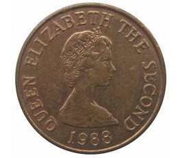 Джерси 1 пенни 1988 г. Джерси 1 пенни 1988 г.