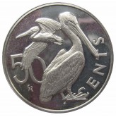 Британские Виргинские острова 50 центов 1977 г. (25 лет правления Королевы Елизаветы)
