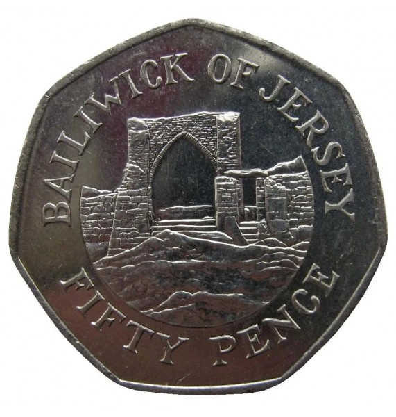 Джерси 50 пенсов 2006 г.