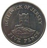 Джерси 5 пенсов 2008 г.