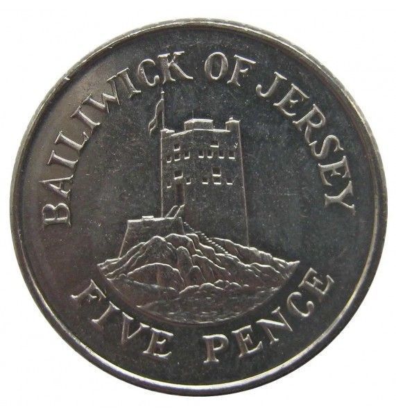 Джерси 5 пенсов 2008 г.