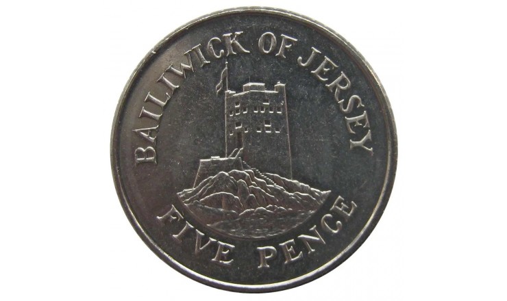 Джерси 5 пенсов 2008 г.