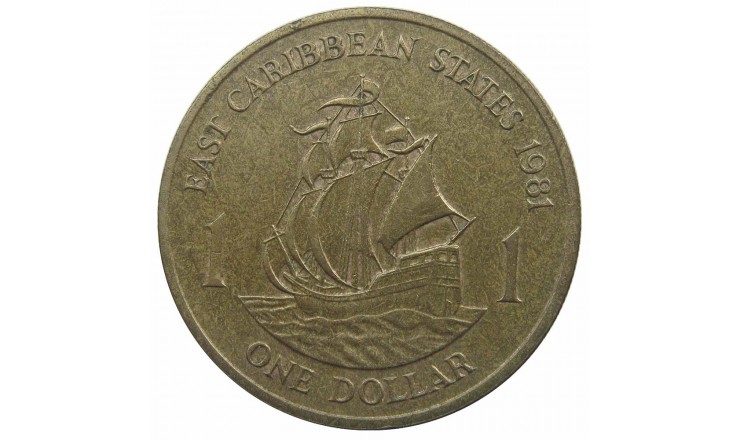Восточно-Карибские штаты 1 доллар 1981 г.