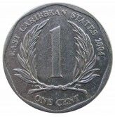 Восточно-Карибские штаты 1 цент 2004 г.