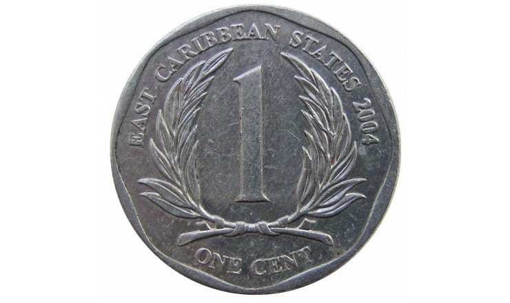 Восточно-Карибские штаты 1 цент 2004 г.