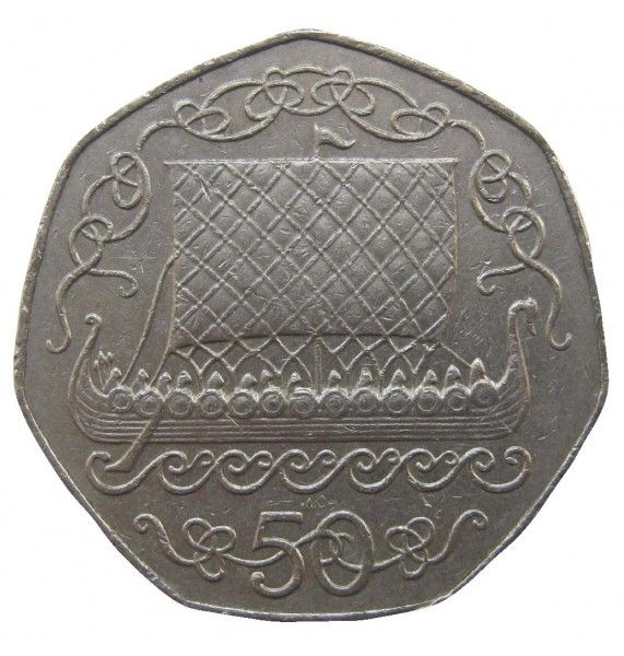 Остров Мэн 50 пенсов 1982 г. AC