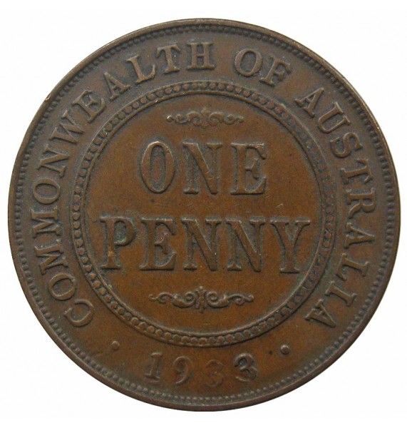 Австралия 1 пенни 1933 г.