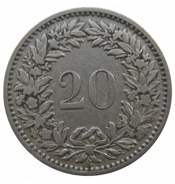 Швейцария 20 раппен 1894 г.