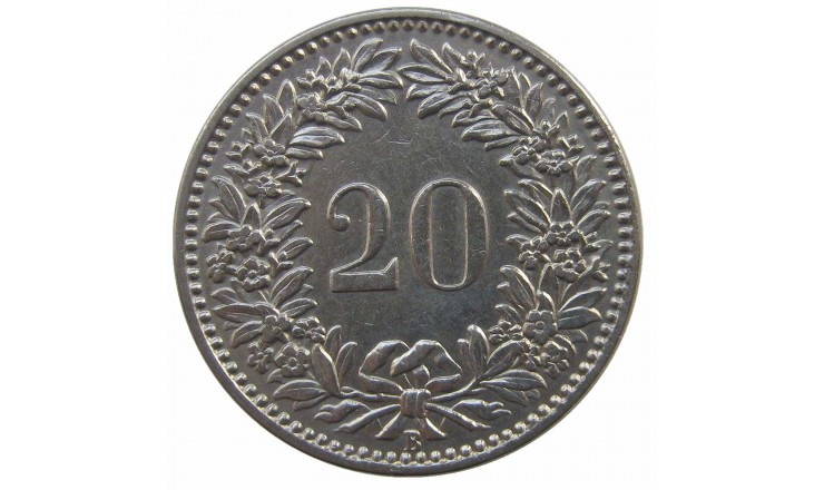 Швейцария 20 раппен 1920 г. Швейцария 20 раппен 1920 г.