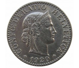 Швейцария 20 раппен 1920 г. Швейцария 20 раппен 1920 г.