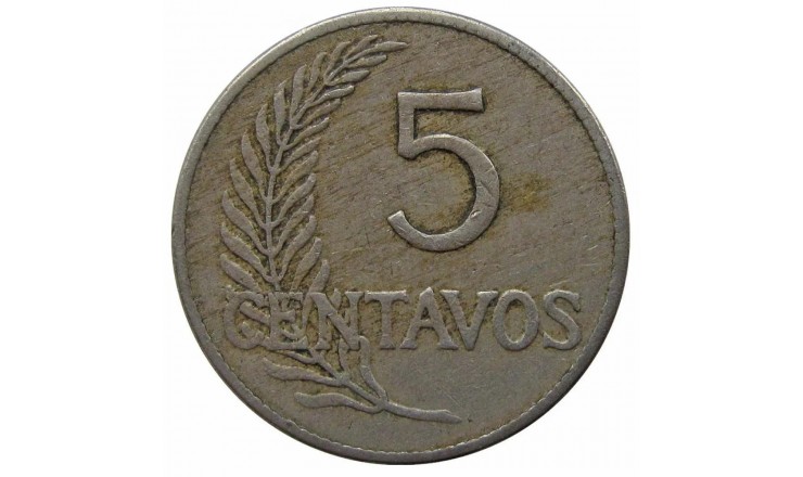 Перу 5 сентаво 1919 г.