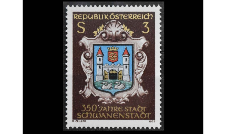 Австрия 1977 г. "350 лет Шваненштадту, Верхняя Австрия"