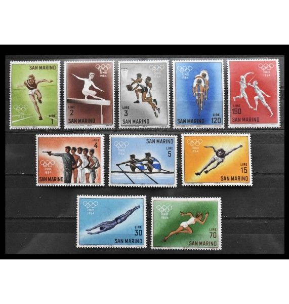 Сан-Марино 1964 г. "Летние Олимпийские игры, Токио" Сан-Марино 1964 г. "Летние Олимпийские игры, Токио"