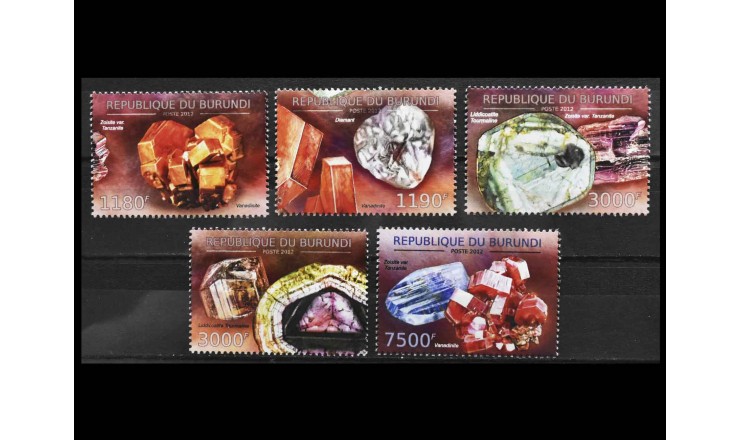 Бурунди 2012 г. "Минералы"
