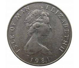 Остров Мэн 5 пенсов 1981 г. AA Остров Мэн 5 пенсов 1981 г. AA