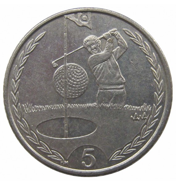 Остров Мэн 5 пенсов 1998 г. AA 