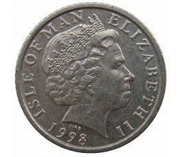 Остров Мэн 5 пенсов 1998 г. AA 