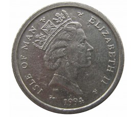 Остров Мэн 5 пенсов 1994 г. AA Остров Мэн 5 пенсов 1994 г. AA