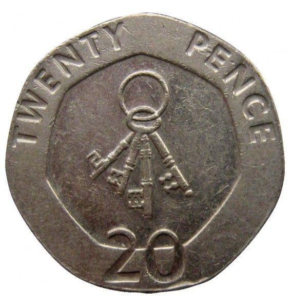Гибралтар 20 пенсов 2008 г.