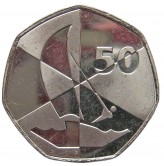 Гибралтар 50 пенсов 2019 г. (Островные игры)