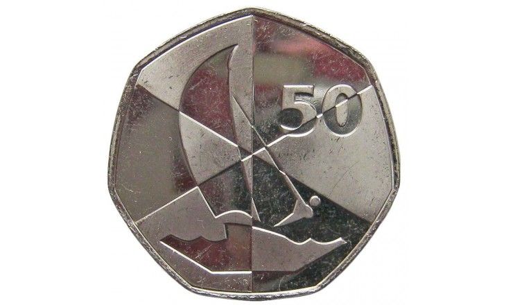 Гибралтар 50 пенсов 2019 г. (Островные игры)
