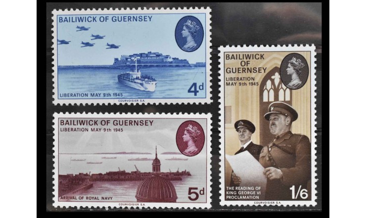 Гернси 1970 г. "25-я годовщина освобождения"