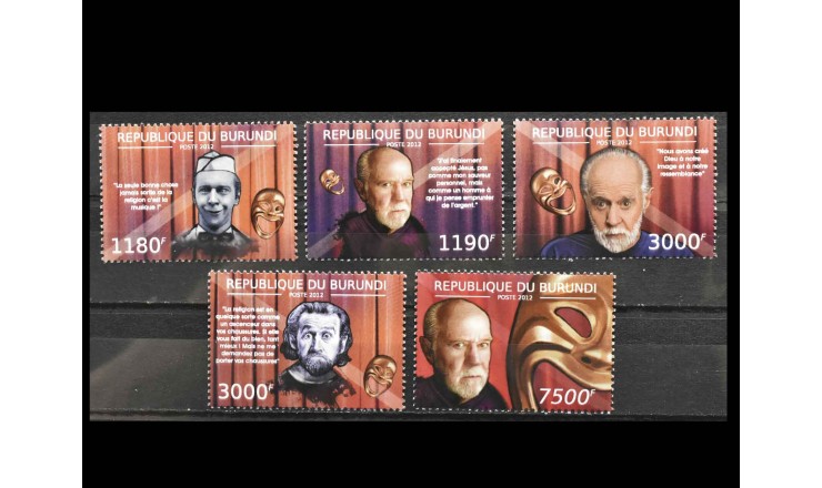 Бурунди 2012 г. "75-летие со дня рождения Джорджа Карлина"