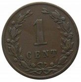 Нидерланды 1 цент 1878 г.